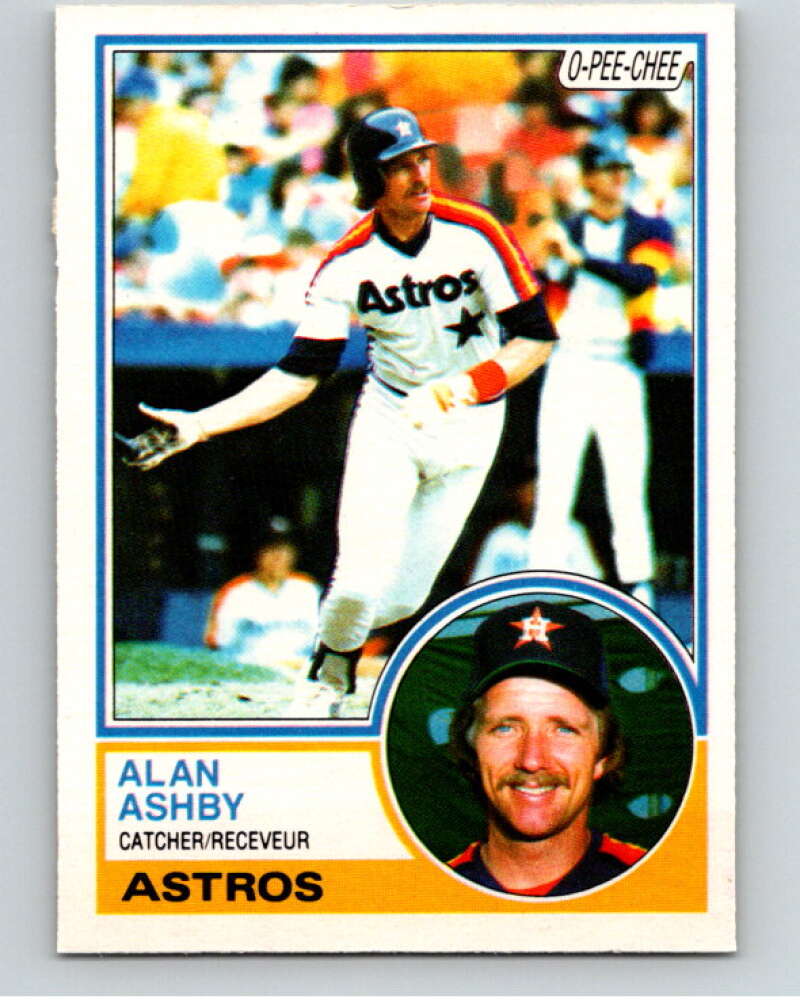 1983 O-Pee-Chee Baseball #84 Alan Ashby Houston Astros V66456 Image 1