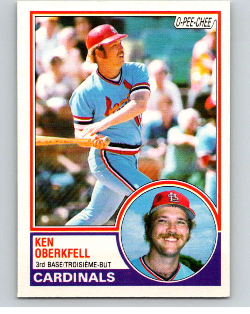1983 O-Pee-Chee Baseball #206 Ken Oberkfell St. Louis Cardinals V66482 Image 1