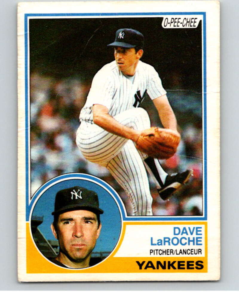 1983 O-Pee-Chee Baseball #333 Dave LaRoche New York Yankees V66514 Image 1