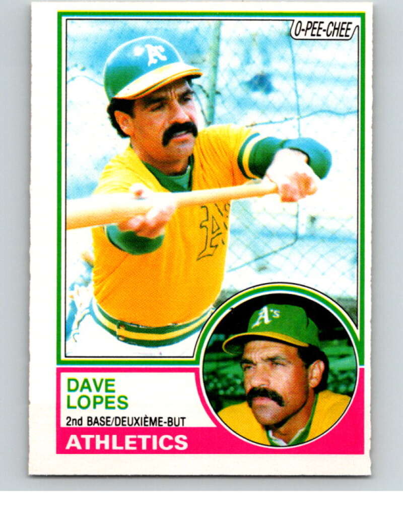 1983 O-Pee-Chee Baseball #365 Davey Lopes Oakland Athletics V66516 Image 1