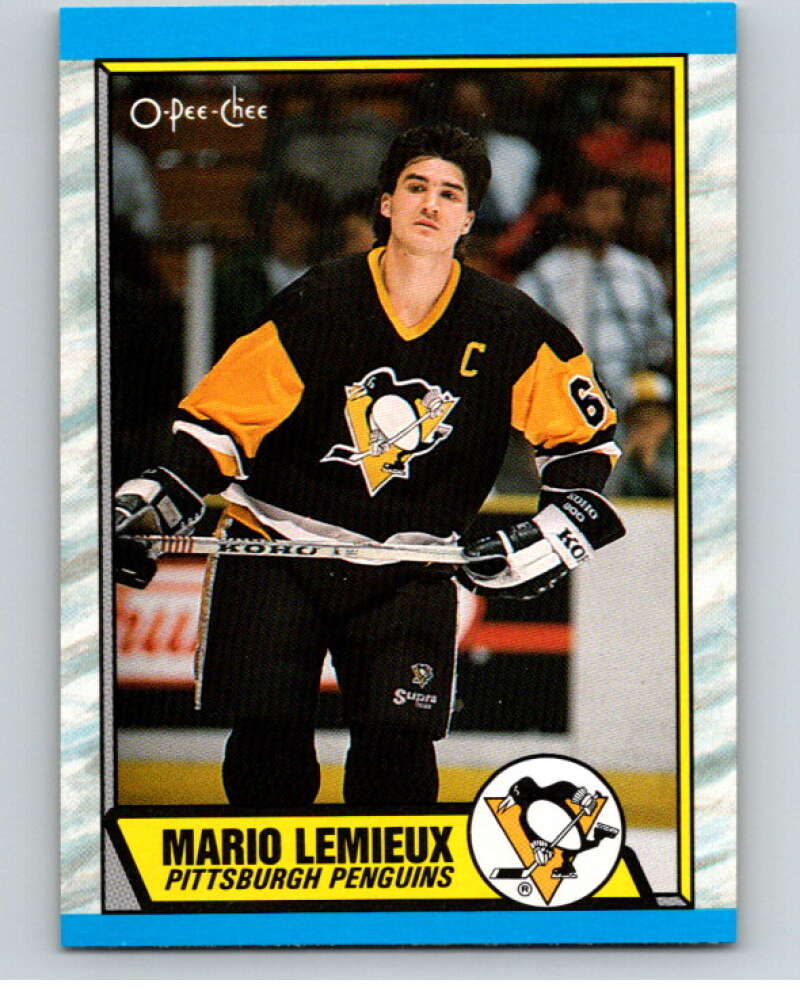 1989-90 O-Pee-Chee #1 Mario Lemieux Pittsburgh Penguins V66542 Image 1