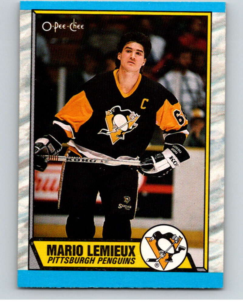 1989-90 O-Pee-Chee #1 Mario Lemieux Pittsburgh Penguins V66543 Image 1