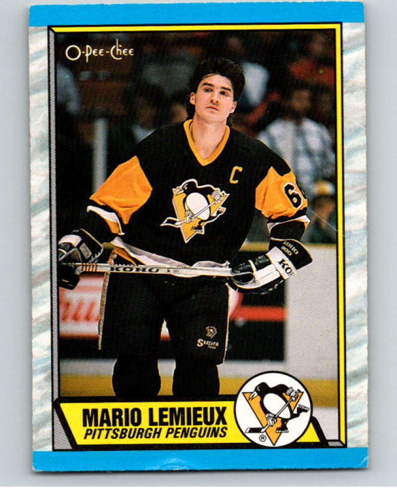 1989-90 O-Pee-Chee #1 Mario Lemieux Pittsburgh Penguins V66544 Image 1
