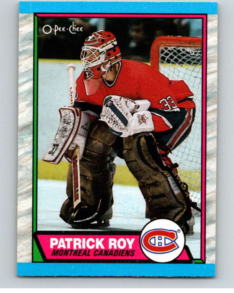 1989-90 O-Pee-Chee #17 Patrick Roy Montreal Canadiens V66545 Image 1