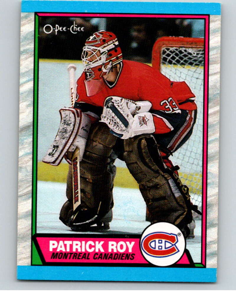 1989-90 O-Pee-Chee #17 Patrick Roy Montreal Canadiens V66546 Image 1
