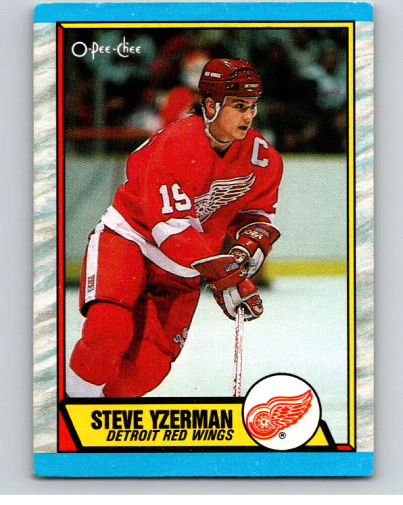 1989-90 O-Pee-Chee #83 Steve Yzerman Detroit Red Wings V66549 Image 1