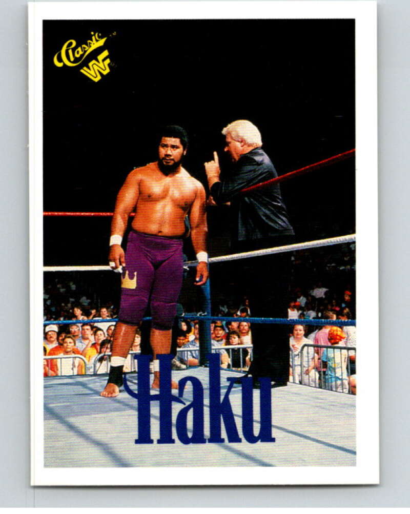 1990 Classic WWF Wrestling #135 Haku V66585 Image 1