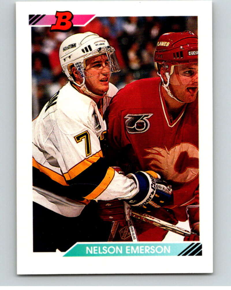 1992-93 Bowman #40 Nelson Emerson Los Angeles Kings V66615 Image 1