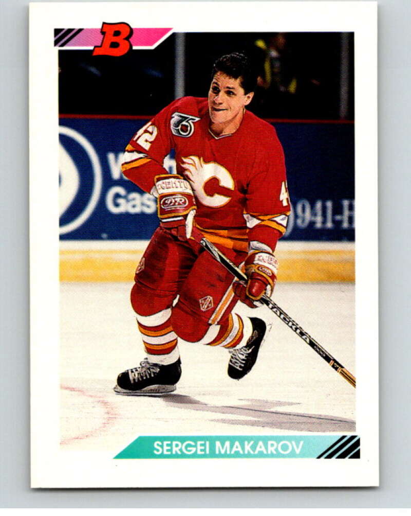 1992-93 Bowman #53 Sergei Makarov Calgary Flames V66617 Image 1
