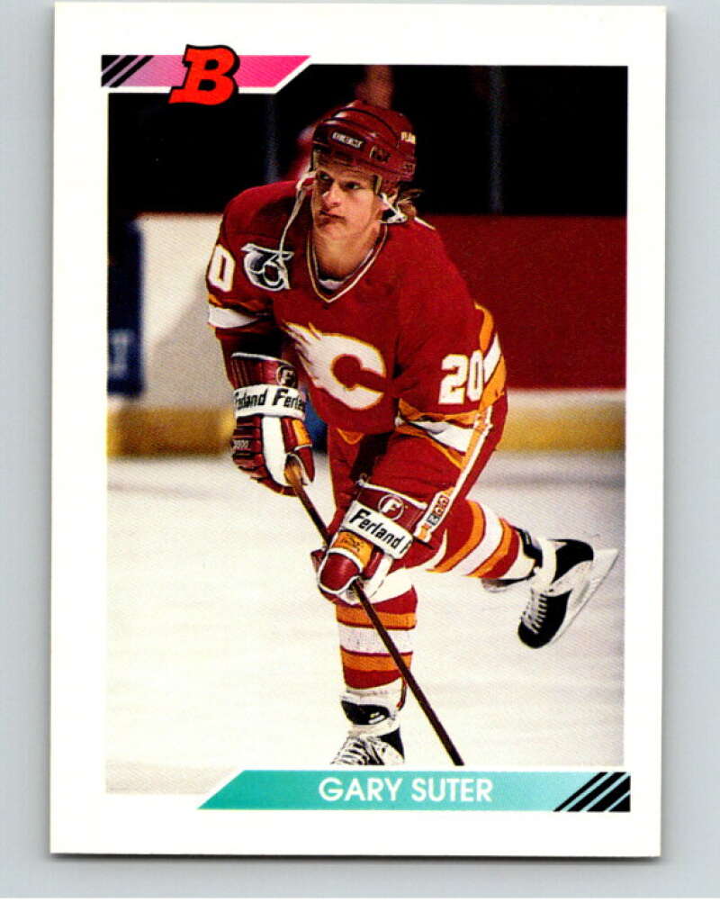 1992-93 Bowman #55 Gary Suter Calgary Flames V66619 Image 1