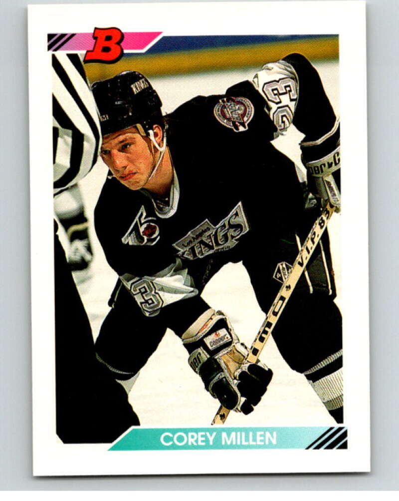 1992-93 Bowman #57 Corry Millen Los Angeles Kings V66620 Image 1