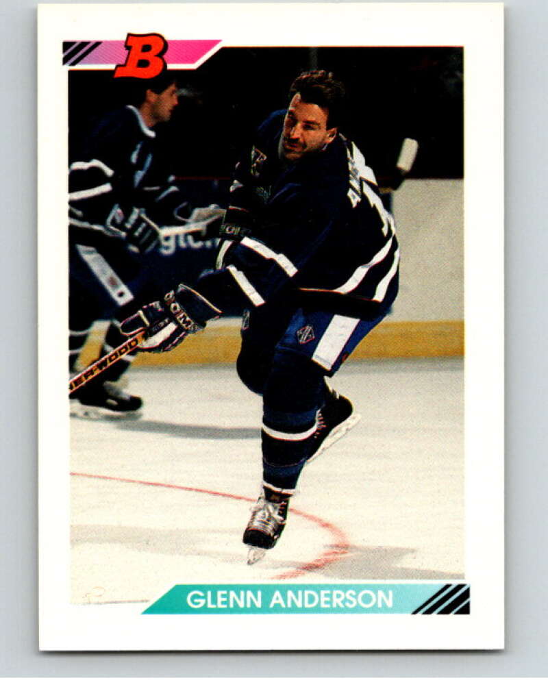1992-93 Bowman #104 Glenn Anderson Toronto Maple Leafs V66625 Image 1
