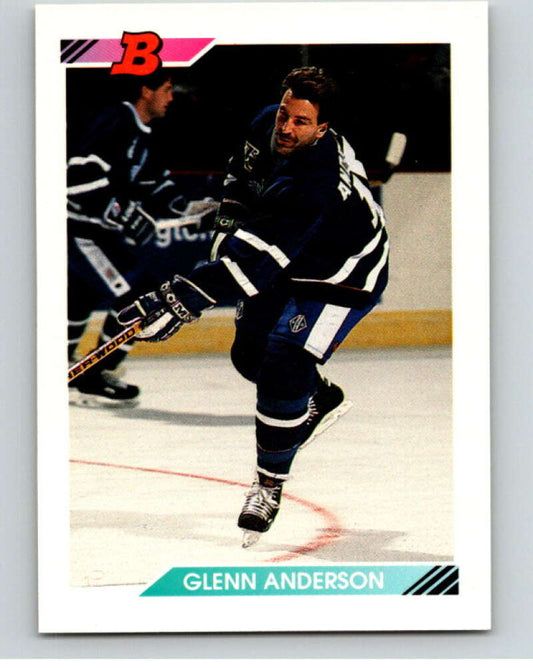 1992-93 Bowman #104 Glenn Anderson  Toronto Maple Leafs  V66626 Image 1