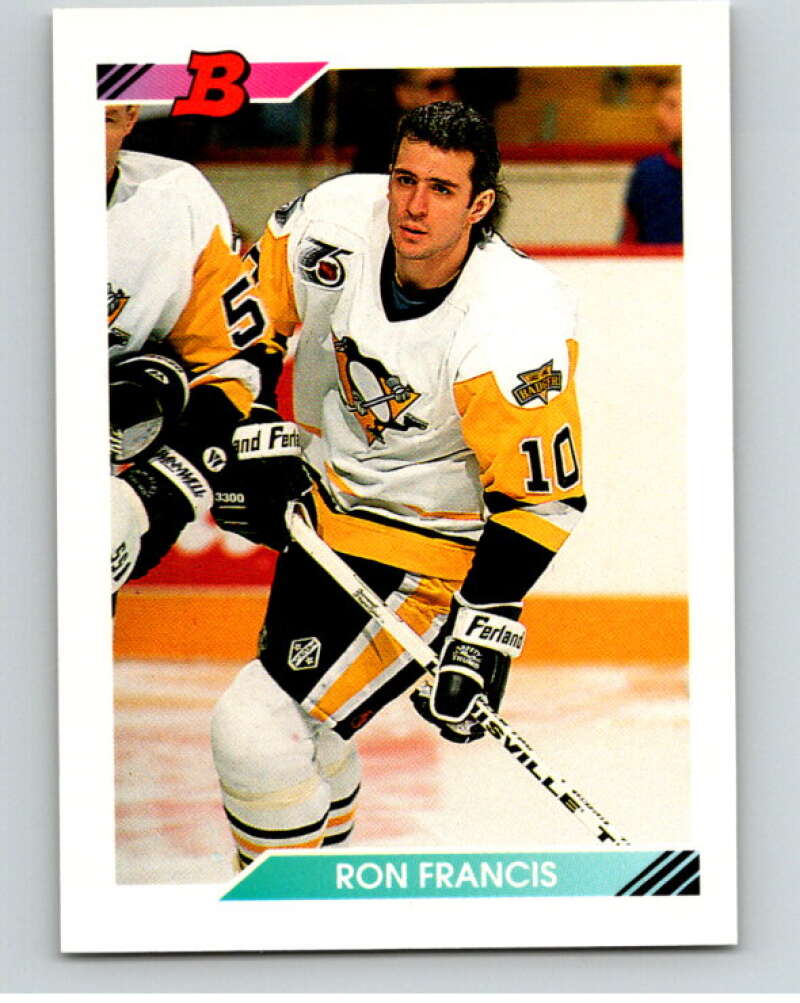 1992-93 Bowman #123 Ron Francis Pittsburgh Penguins V66632 Image 1