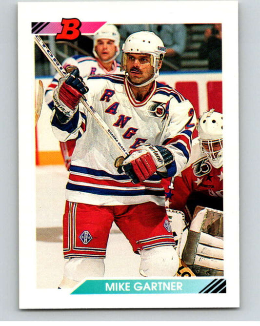 1992-93 Bowman #146 Mike Gartner  New York Rangers  V66634 Image 1
