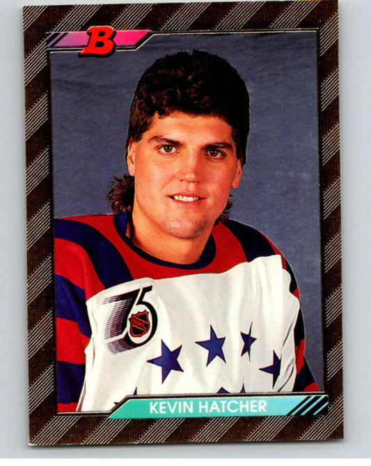 1992-93 Bowman #230 Kevin Hatcher FOIL  Washington Capitals  V66642 Image 1