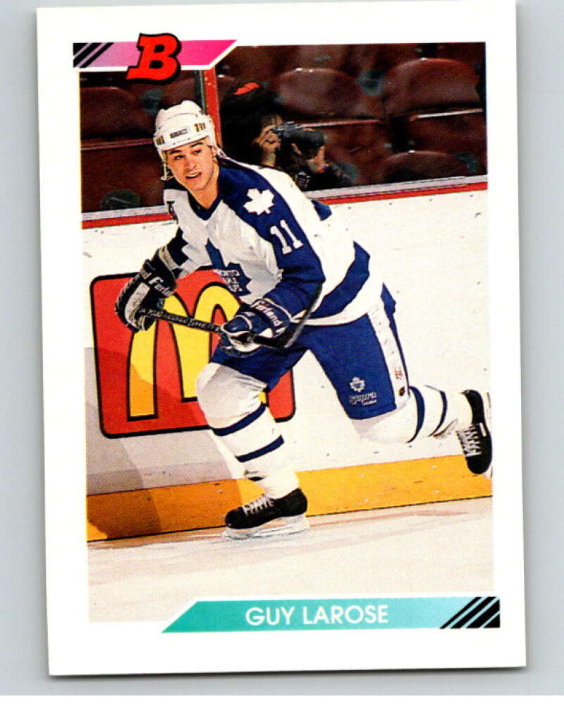 1992-93 Bowman #281 Guy Larose Toronto Maple Leafs V66651 Image 1