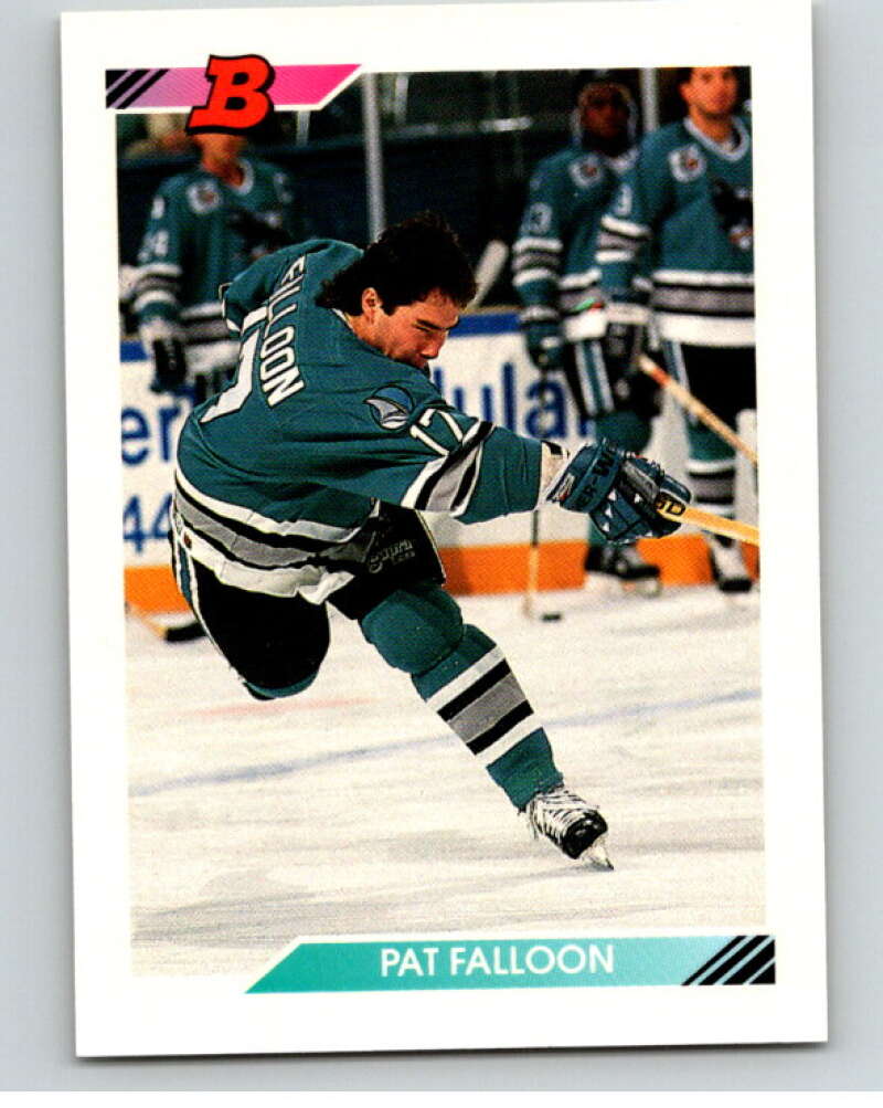 1992-93 Bowman #361 Pat Falloon San Jose Sharks V66659 Image 1