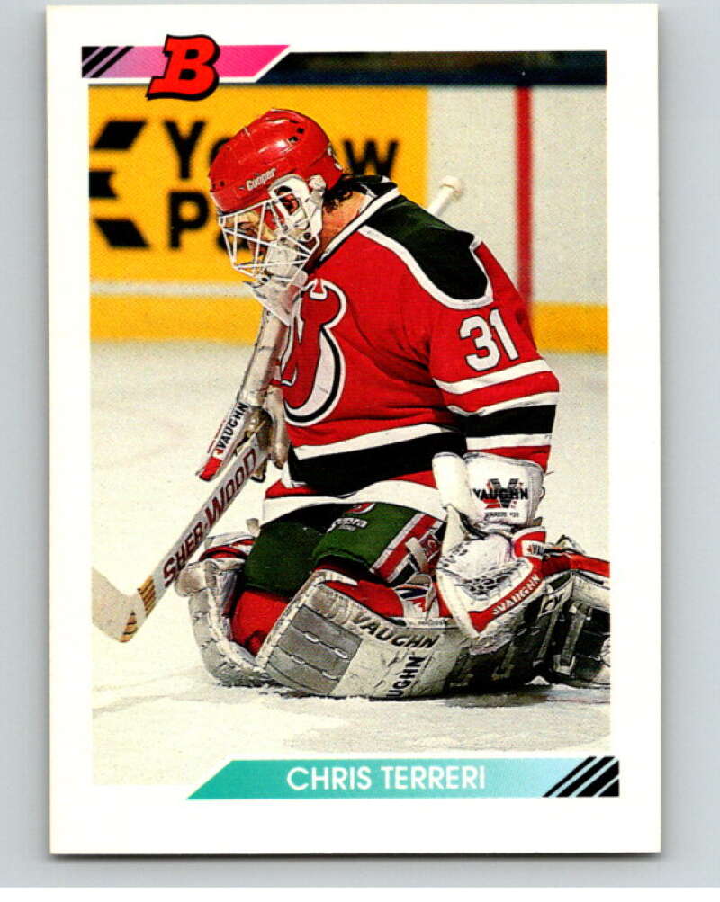 1992-93 Bowman #386 Chris Terreri New Jersey Devils V66661 Image 1