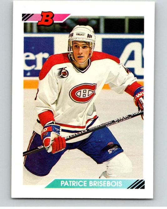 1992-93 Bowman #435 Patrice Brisebois  Montreal Canadiens  V66671 Image 1