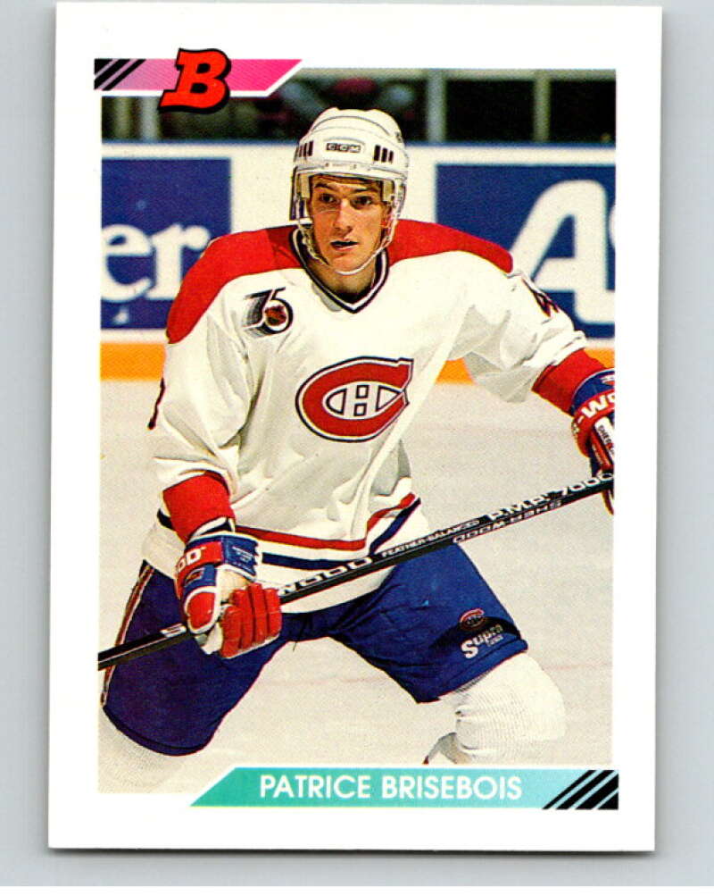 1992-93 Bowman #435 Patrice Brisebois Montreal Canadiens V66671 Image 1