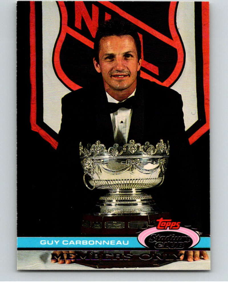 1991-92 Topps Stadium Club Members Only #39 Guy Carbonneau V66673 Image 1