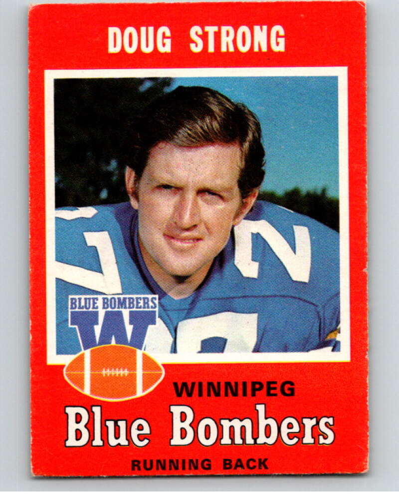 1971 O-Pee-Chee CFL #17 Doug Strong Winnipeg Blue Bombers V66715 Image 1