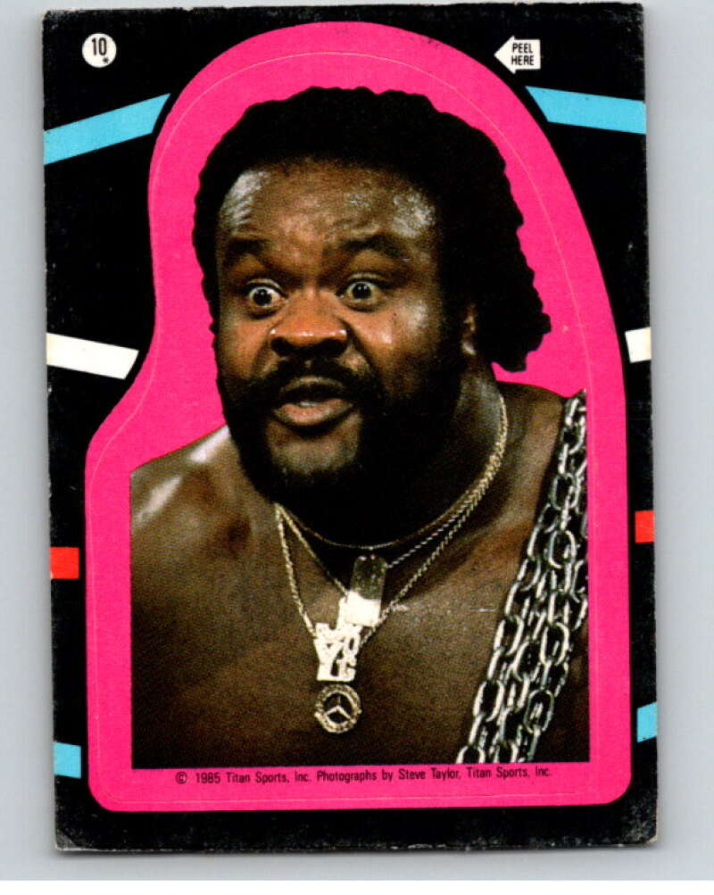 1985 O-Pee-Chee WWF Stickers #10 Junkyard Dog V66727 Image 1