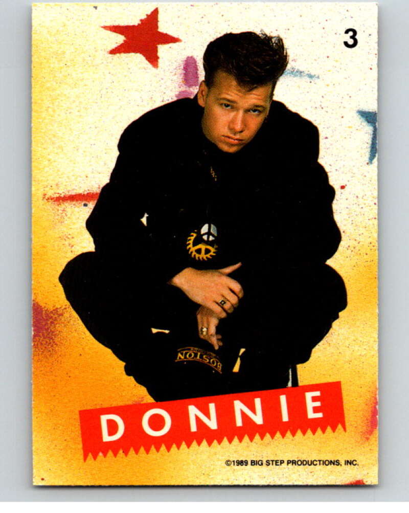 1989 New Kids on the Block Series One Stickers #3 Donnie V66734 Image 1