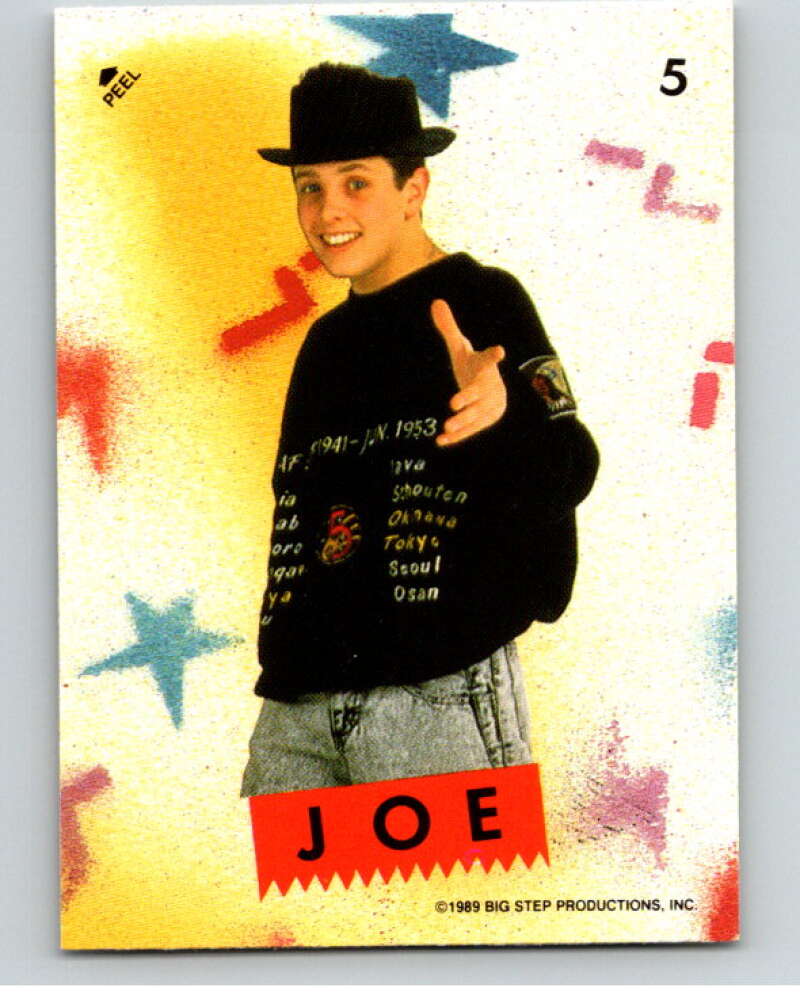1989 New Kids on the Block Series One Stickers #5 Joe V66738 Image 1