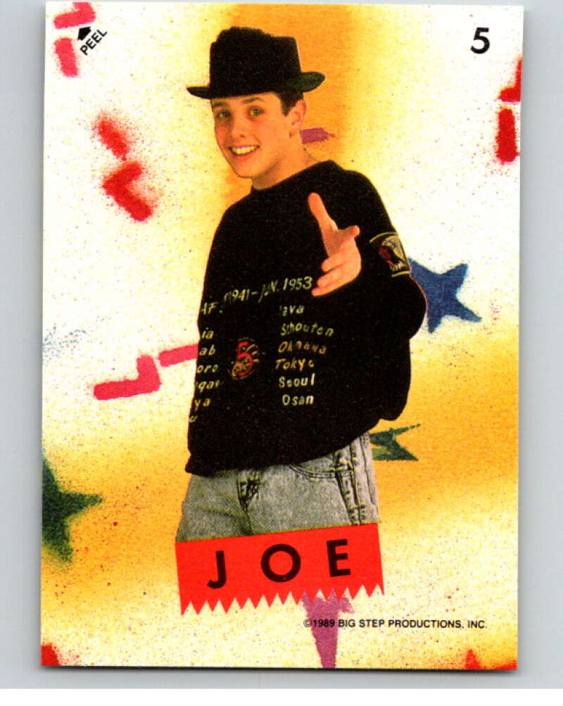 1989 New Kids on the Block Series One Stickers #5 Joe V66739 Image 1