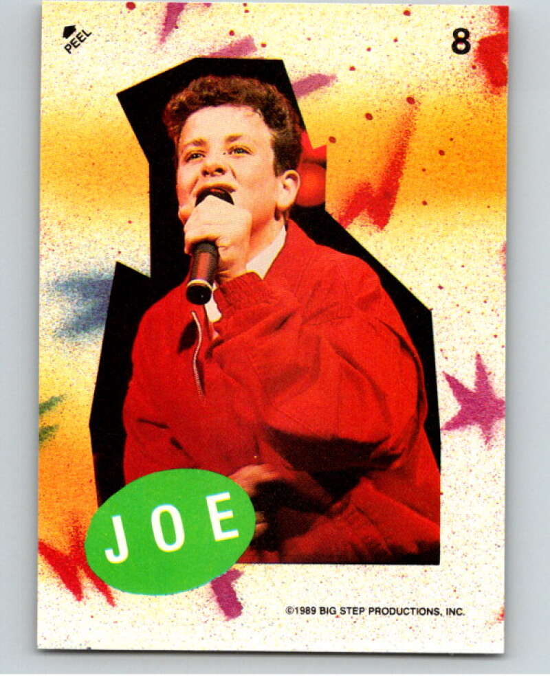 1989 New Kids on the Block Series One Stickers #8 Joe V66745 Image 1
