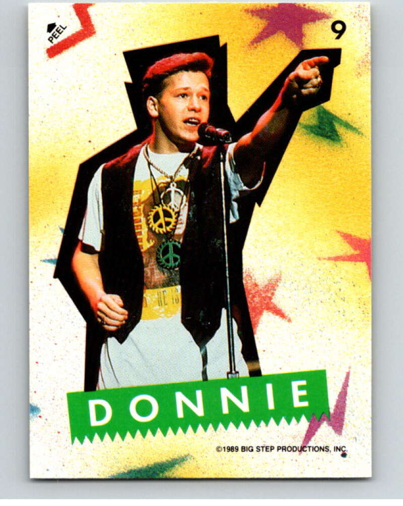 1989 New Kids on the Block Series One Stickers #9 Donnie V66746 Image 1