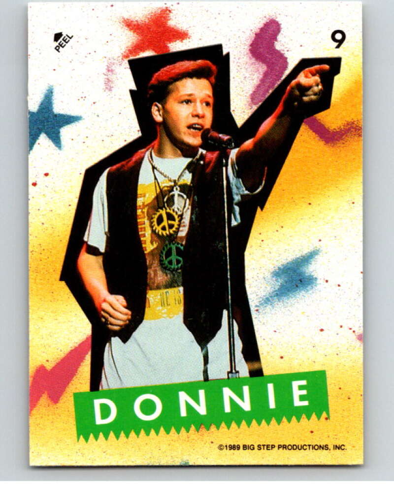 1989 New Kids on the Block Series One Stickers #9 Donnie V66747 Image 1