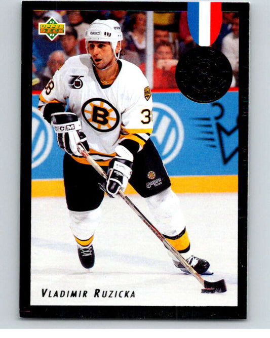 1992-93 Upper Deck Euro-Stars #E4 Vladimir Ruzicka  Boston Bruins  V66764 Image 1