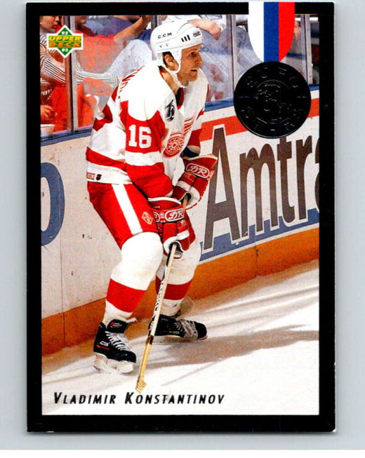 1992-93 Upper Deck Euro-Stars #E10 Vlad. Konstantinov  Detroit Red Wings  V66769 Image 1