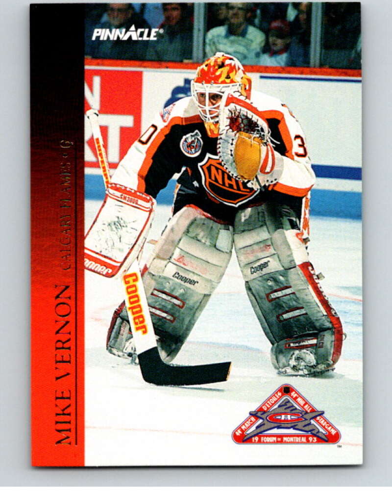 1993-94 Pinnacle All-Stars Canadian #40 Mike Vernon Flames V66852 Image 1