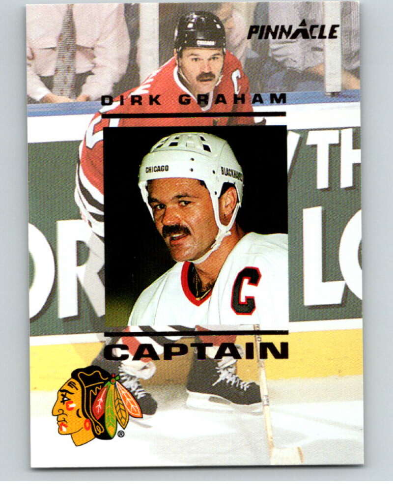 1993-94 Pinnacle Captains Canadian #5 Dirk Graham Blackhawks V66864 Image 1