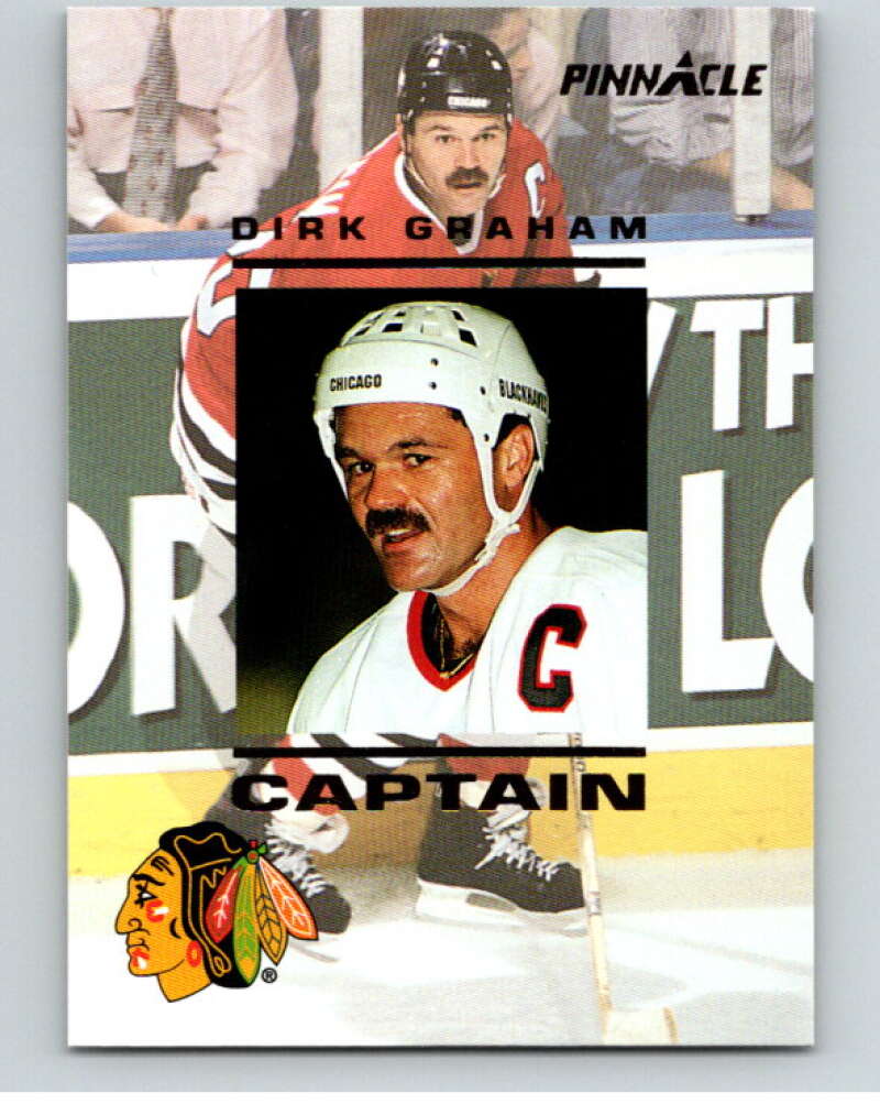 1993-94 Pinnacle Captains Canadian #5 Dirk Graham Blackhawks V66865 Image 1