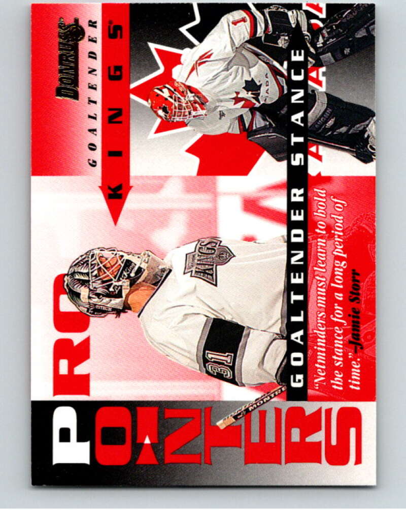 1995-96 Donruss Pro Pointers #15 Jamie Storr Los Angeles Kings V66876 Image 1
