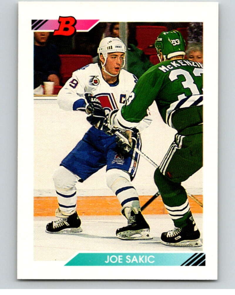 1992-93 Bowman #244 Joe Sakic Quebec Nordiques V66879 Image 1
