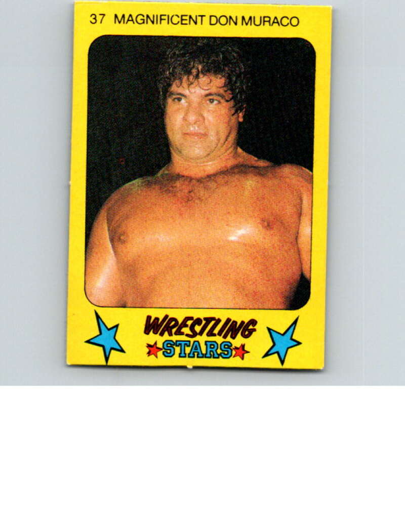 1986 Monty Gum Wrestling Stars #37 Don Muraco V66997 Image 1