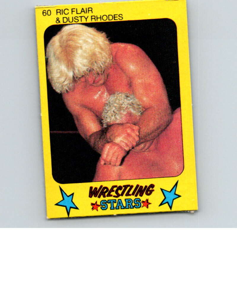1986 Monty Gum Wrestling Stars #60 Ric Flair/Dusty Rhodes V67029 Image 1