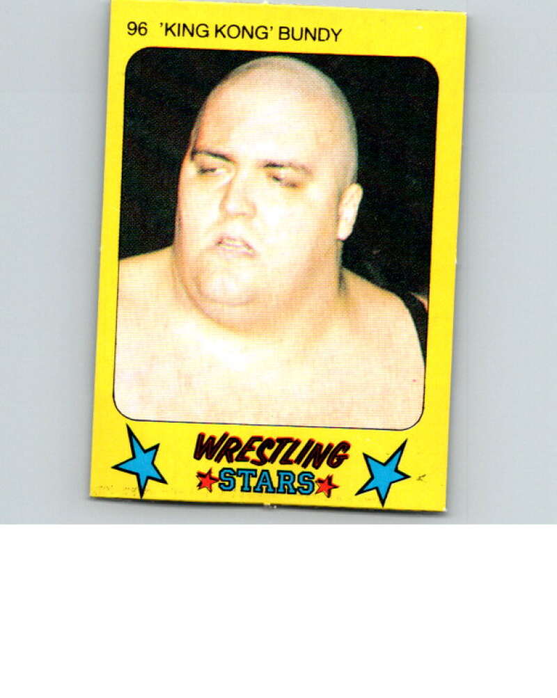 1986 Monty Gum Wrestling Stars #96 King Kong Bundy V67054 Image 1