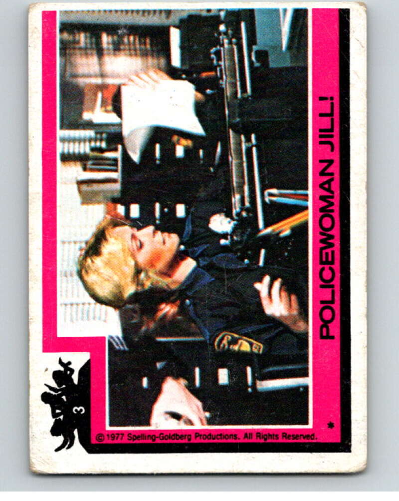 1977 Topps Charlie's Angels #3 Policewoman Jill V67072 Image 1