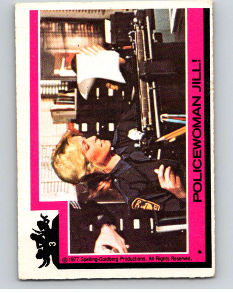 1977 Topps Charlie's Angels #3 Policewoman Jill V67073 Image 1
