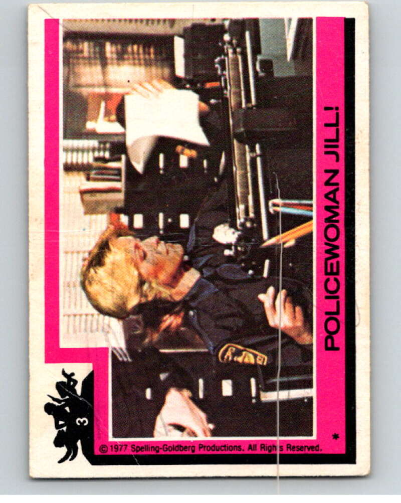 1977 Topps Charlie's Angels #3 Policewoman Jill V67074 Image 1