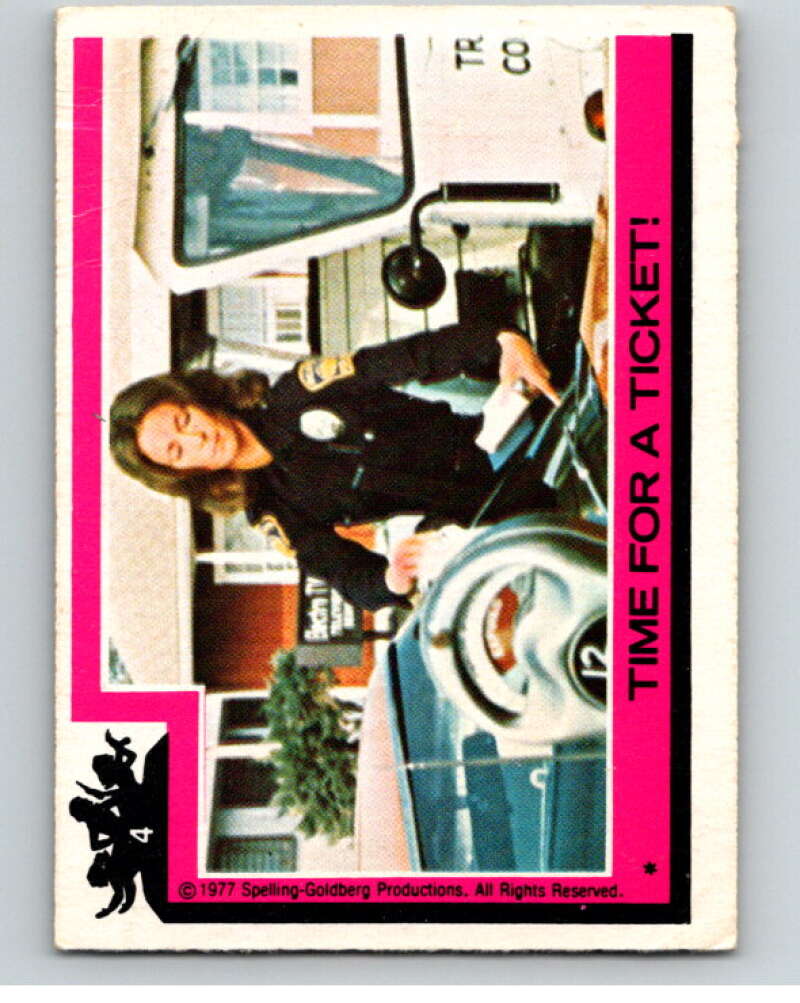 1977 Topps Charlie's Angels #4 Time for a Ticket V67077 Image 1