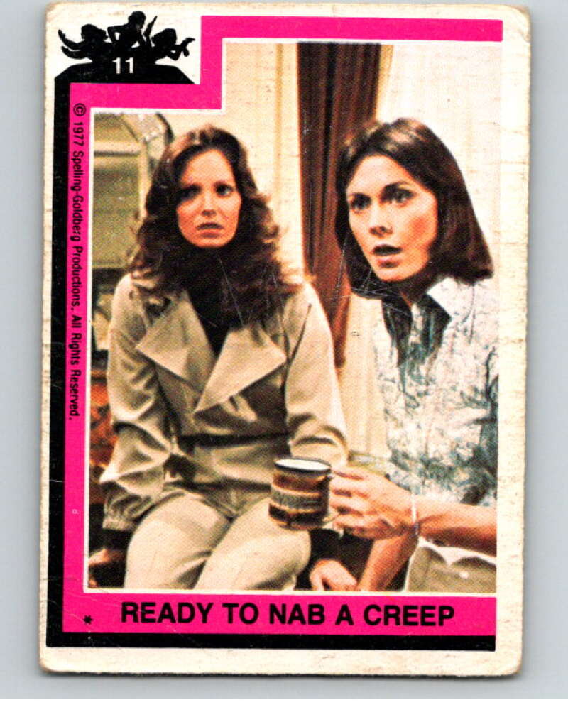 1977 Topps Charlie's Angels #11 Ready To Nab a Creep V67109 Image 1