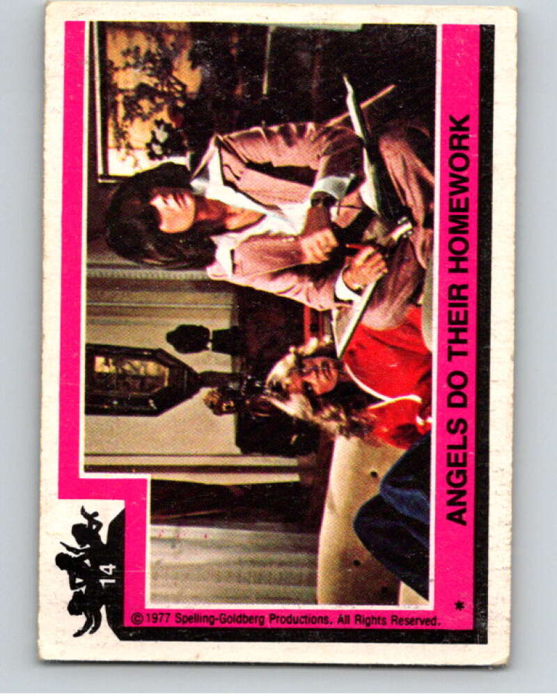 1977 Topps Charlie's Angels #14 Angels Do Their Homework V67115 Image 1